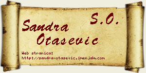 Sandra Otašević vizit kartica